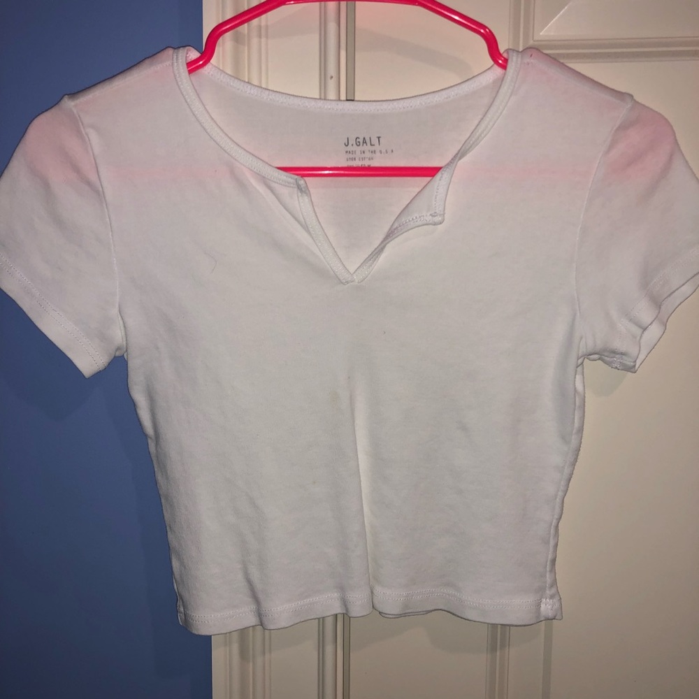 White crop top